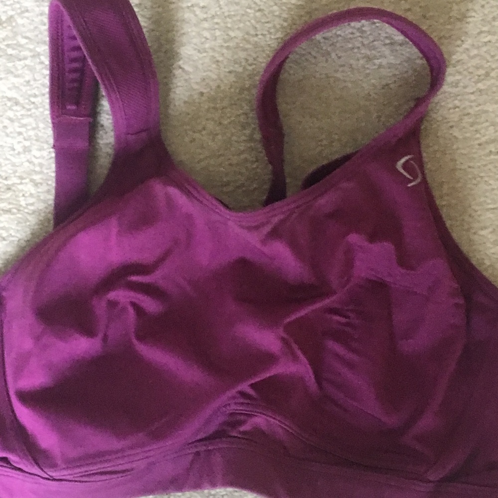 36D Purple Moving Comfort Sports Bra w/Underwires